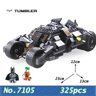 325pcs Batman Vaso Vehículos Carro Bloques De Construcción Conjunto Batpod Batmobile Compatible Con 76023 (1)