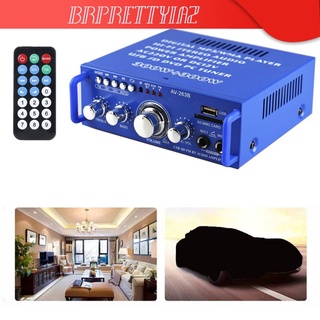 amplificador estéreo bluetooth, receptor de audio de potencia de sonido de doble canal, soporta tarjeta sd, radio fm para cine en casa