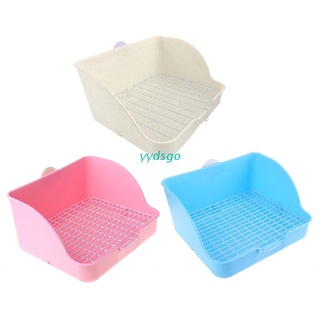 YGO Pet Potty Trainer Square Bed Pan Cage Clean Hygiene Corner Litter Bedding Box for Small Animal Rabbit Rat Hamster Ferret (1)