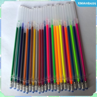[xmambuzq] 24 bolígrafos de Gel, 24 colores, bolígrafos de Gel con purpurina, para adultos, libros de colorear, dibujo, escritura