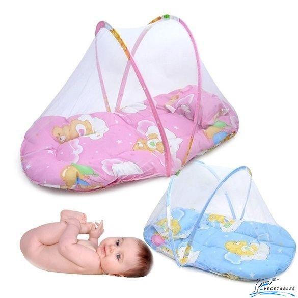 YVA-cama de bebé portátil plegable de viaje cuna cama mosquitera mosquitera tienda con (4)