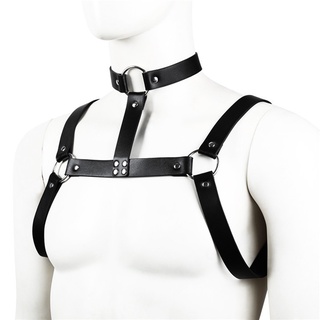 as Adjustable Leather Harness Body Restraint Bondage Strap Couples Adult Sex Toy