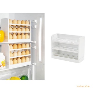 vulnerable creative flip egg box hogar refrigerador huevos soporte de almacenamiento de cocina estante bandeja para granja encimera gabinete