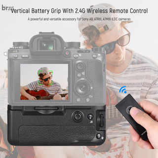 BDD - agarre Vertical de la cámara con mando a distancia inalámbrico de 2,4 g para cámaras Sony A9 A7RIII A7MIII ILDC Compatible con baterías FZ100