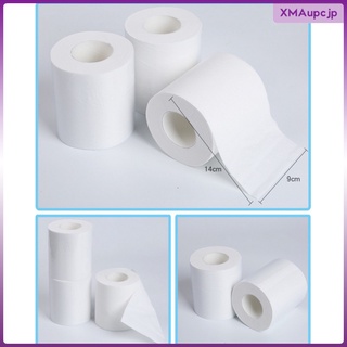 [xmaupcjp] Home Hotel 4 Ply Bathroom Toilet Paper Bulk Roll Wood Pulp Bath Tissue White