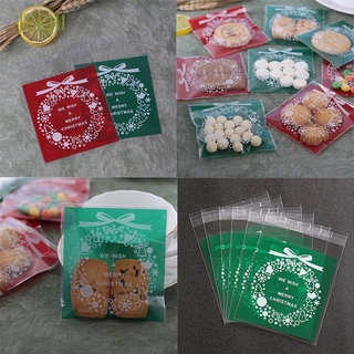Jeejii empaque/paquete/paquete autoadhesivo adhesivo Para dulces/galletas en 100 pzas/paquete nuevo año nuevo regalo De navidad