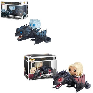 Funko Pop! 《Game of Thrones》Daenerys Targaryen Night King Riding a Dragon Vinyl Action Figure Toys model Dolls (1)