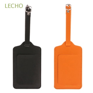 LECHO Portable Luggage Tag Travel Supplies Baggage Claim Suitcase Label Bag Accessories Leather Personality Handbag Pendant ID Address Tags/Multicolor