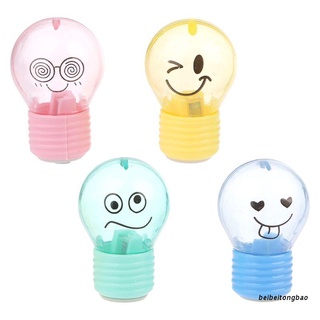 beibeitongbao Mini Light Bulb Mechanical Pencil Sharpener Stationery Office Student School Supply Kids Gift