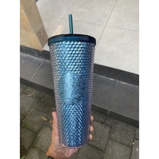 Starbucks - vaso indonesio, color azul brillante