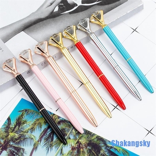 [Shakangsky 0420] lindo bolígrafo gema cristal cristal diamante metal bolígrafo hermoso regalo bolígrafo