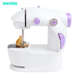 Haoshiyu us plug Mini Máquina De coser Portátil Doméstica Para coser con Pedal (1)