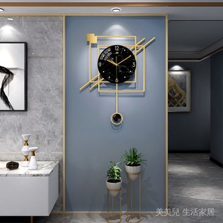 Reloj nórdico reloj de pared de la sala de estar de lujo reloj de pared moderno Simple arte