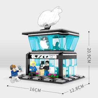 lego city street view-mobile shop (279 pcs) niños diy juguetes educativos lego city street view