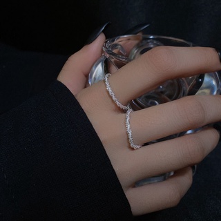 Coreano brillante anillo de plata moda anillos de dedo mujeres accesorios de joyería (6)