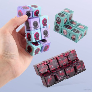 nuevo juego de calamares 3d cubo rubiks cubo fidget juguetes educativos niños desarrollo intelectual alivio del estrés juguete descompresión