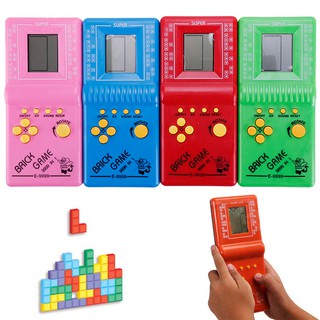 Juego LCD clásico Vintage Tetris ladrillo mano Arcade bolsillo juguetes