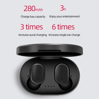 Nuevo A6s TWS Mini inalámbrico Bluetooth 5.0 HiFi estéreo caja de auriculares Digital con carga P0B8