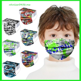（uhuizsr3456.mx）10Pcs Kids Face Mask Disposable 3 Ply Safety Face Mask 4-12 Children Face Mask
