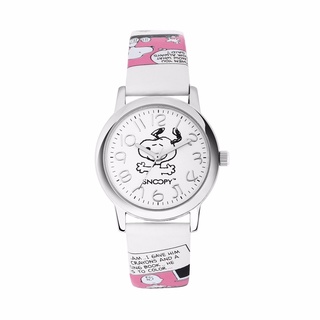 Lindo Snoopy reloj de las mujeres reloj clásico de los hombres reloj de niño reloj de marca genuina Casual moda cuarzo relojes de cuero impermeable (4)
