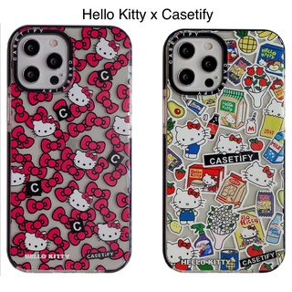 Hello Kitty Casetify-Carcasa Transparente Para iPhone 13 12 11 Pro Max Mini X XS XR 6 6s 7 8 Plus