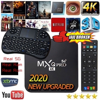 (32g y 64g) Mxq Pro Tvbox Mxqpro 5g Android Tv Box 4k Smart Tv Box 1g + 8g/2g + 16g/4g + 32g/4g + 64g Android 7.1/10.1 reproductor 3d