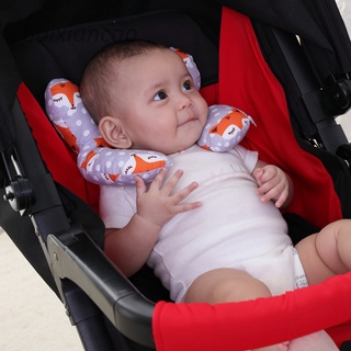 Almohada de viaje para bebé, almohada de apoyo para la cabeza y el cuello para el asiento de coche, cochecito, para bebé de 0 a 1 años