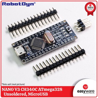 Robotdyn NANO V3 CH340C ATmega328 16MHz sin resolver original (1)