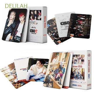 DELILAH 54pcs Stray Kids2021 Fans Collection Photocard LOMO Card New Album GO LIVE Stray Kids KPOP Self Made Photo Cards