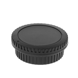 Lente trasera tapa del cuerpo de la cámara conjunto de polvo tornillo de montaje de protección de plástico negro de reemplazo para Canon EOS EFS 5DII 5DIII 6D (6)