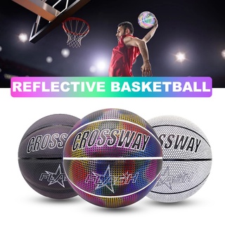Brillante reflectante baloncesto luminoso intermitente baloncesto entrenamiento nocturno deportes interior y exterior