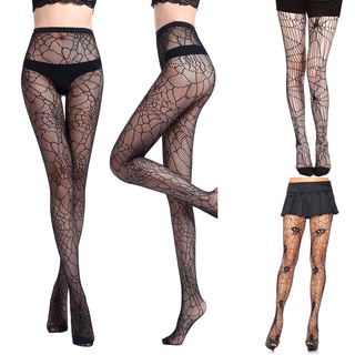 Jacksnyyqx Women Halloween Sexy Fishnet Tights Pantyhose Yarns Net Stockings