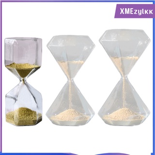 [XMEZYLKK] Nordic Glass Hourglass Decorative Ornament Sand Timer Clock Relieve Pressure Photo Props Living Room Bedroom Desktop