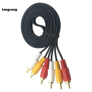 Tang_ Replaceable AV Audio Cable 3RCA to 3RCA Replaceable Audio AUX Cable Easy Operation for DVD (5)
