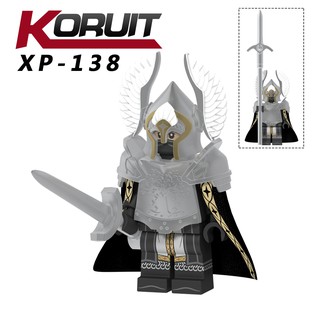 Minifigura Lego Compatible señor de los anillos Gondor fuente guardia figura con armas de armadura XP138 bloques de construcción