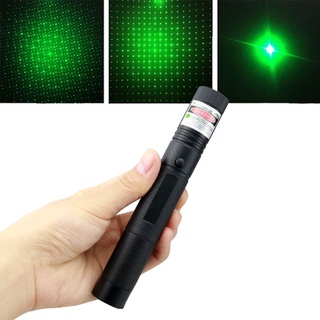 Caza alta potente 532nm verde vista láser 10000m láser 303 puntero ajustable enfoque Lazer pluma quema partido sin batería (2)