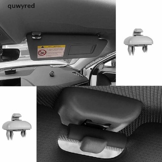 quwyred 2pc coche visera solar clip de plástico porpor booya interior parasol visera gancho clip soporte mx