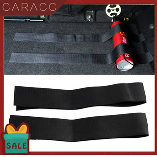 <CarAcc>2Pcs Car Auto Trunk Fire Extinguisher Hook and Loop Bracket Strip Fixing Tape