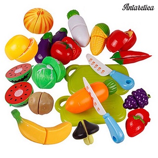 ANTA cocina plástico frutas vegetales alimentos pretender reutilizable juego de rol conjunto de corte