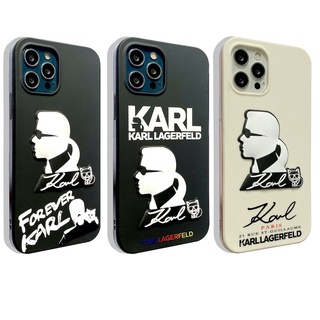 [Listo Stock] Karl Lagerfeld-Carcasa Para iPhone 13 , 13 Pro Max , 12 11 , 11 X , XS , XR 7Plus , 8 Plus , Soft Cover