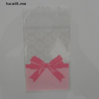 【lucaiit】 100pcs Mini flower lace Self Adhesive DIY Cookie Candy Package Souvenir Gift Valve Bags [MX]