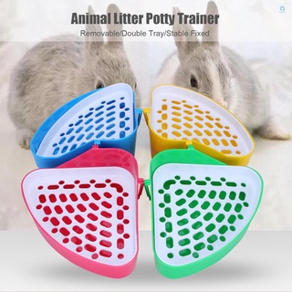 Animal Litter Orinal Entrenador Inodoro Esquina Cama Caja De Ropa De Mascota Sartén Para Bebé Conejo Chinchillas Pequeños Conejillos De Indias Hurón (8)