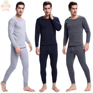 Venta Caliente Para Hombre Pijamas De Invierno Cálido Térmico Ropa Interior Larga Johns Sexy Negro Conjuntos De