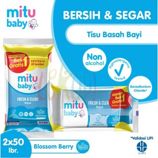 Mitu BABY Wet Tissue/MITU BABY toallitas/bebé tejido húmedo/compra 1 obtener 1 gratis 1 50's + 50's