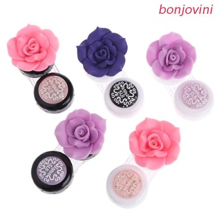 bonjo New Travel Portable Cute Lovely Flower Contact Lens Container Case Holder Box (1)