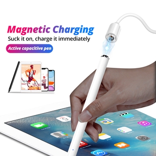 HdoorLink lápiz capacitivo Universal activo de carga magnética lápiz capacitivo de punta sensible plumas de pantalla táctil para teléfono Android iPad iPhone Tablet (6)