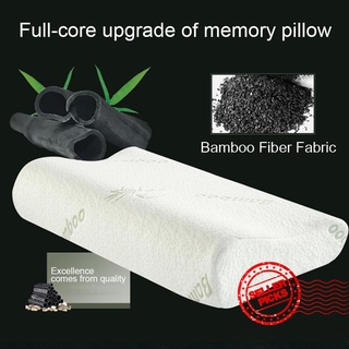 Neck Contour Memory Cotton Foam Bamboo Neck Pillow G1S1