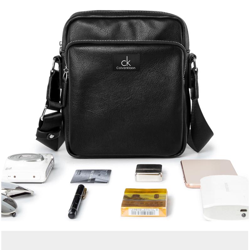 READY STOCK Calvin Klein bolsa de mensajero de negocios de cuero de gama alta CK Sling Bag impermeable