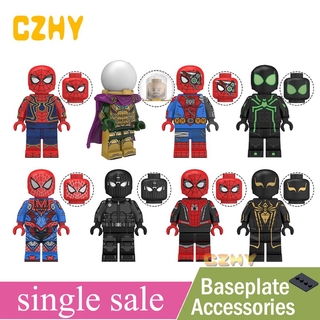 minifiguras de spiderman lego super heroes lejos de casa bloques de construcción juguetes conjuntos para niños regalos