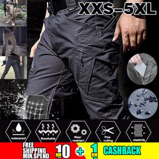 Pantalones cargo IX7 , De Camuflaje Para Hombres Al Aire Libre Entrenamiento Multibolsillo Abanico Del Ejército Tácticos (1)